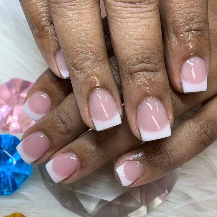 Sophisticated Modern Twist on Classic French Manicure