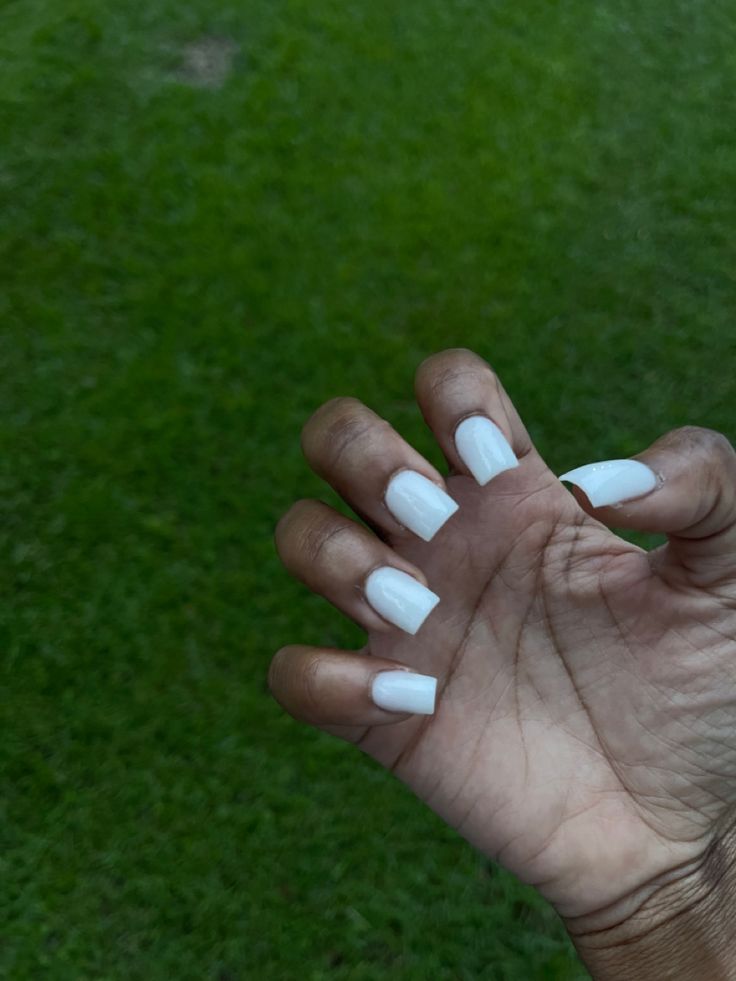 Sleek White Manicure: A Versatile Minimalist Design for Any Occasion