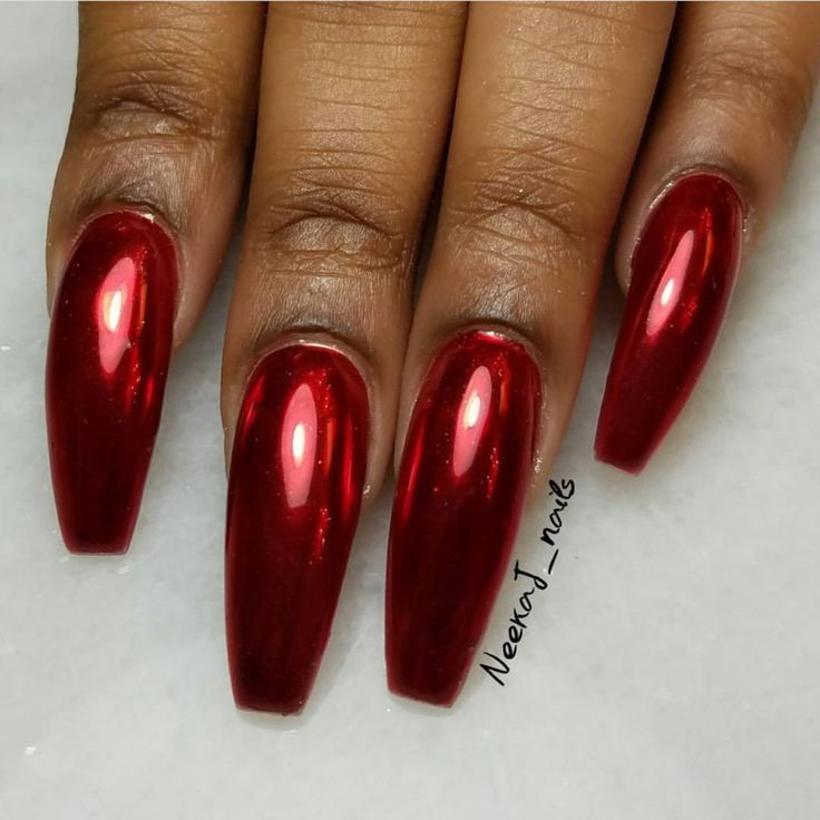 Bold Glossy Red Nails: Elegant Design for Any Occasion