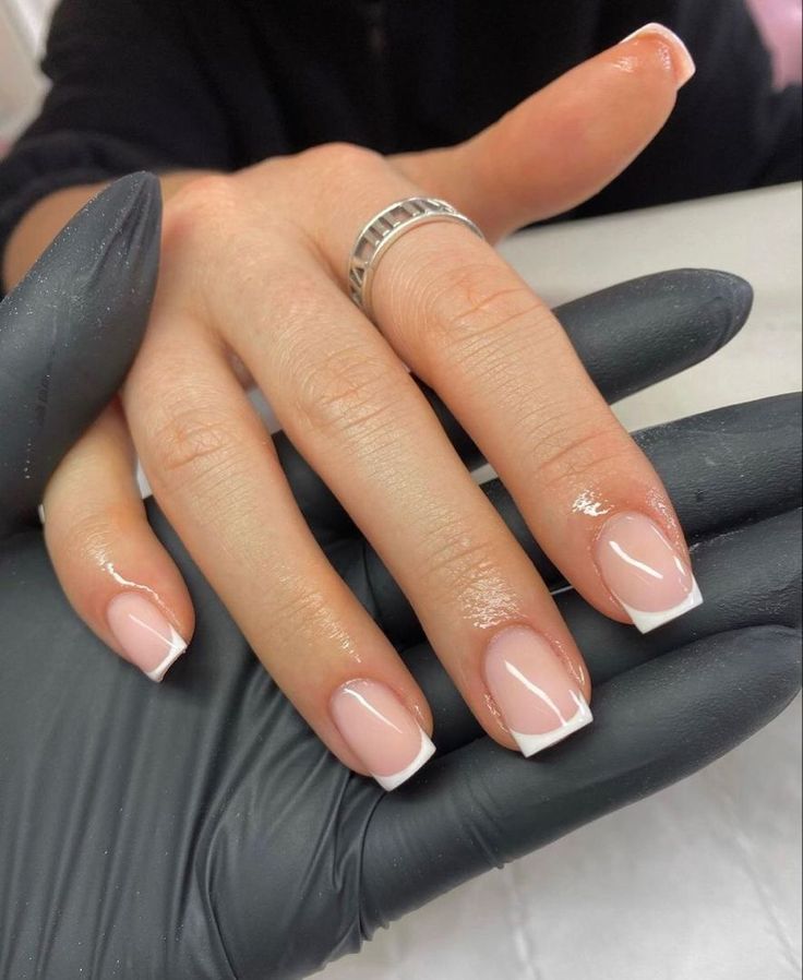 Modern Twist on Classic French Manicure: Elegant Nail Design for Every Occasion.