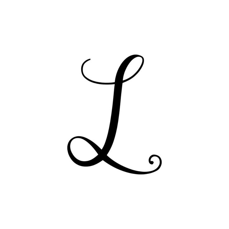 Sophisticated Bold Cursive Letter Design Perfect for Elegant Nail Art.