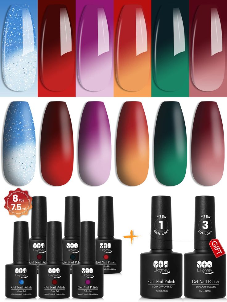 Vibrant Gel Nail Polish Collection: A Spectrum of Shades for DIY Nail Art