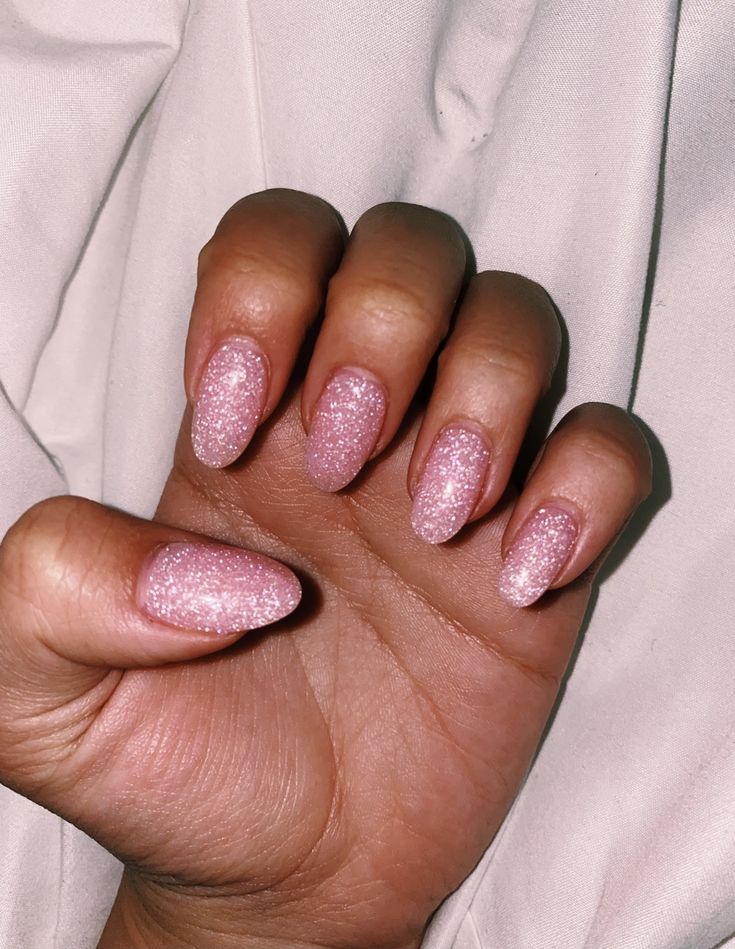 Elegant Gradient Shimmer Pink Almond Nails for Any Occasion