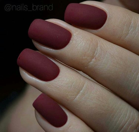 Elegant Matte Burgundy Nails: A Sophisticated Statement for Any Occasion