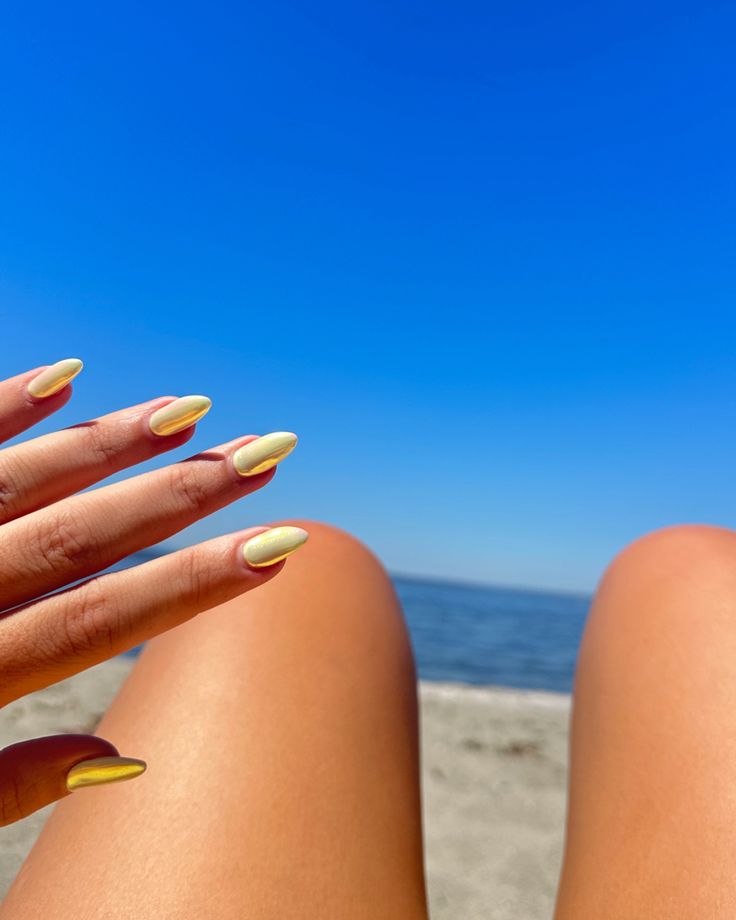 Chic Yellow Nail Design for a Bright Summer Statement.