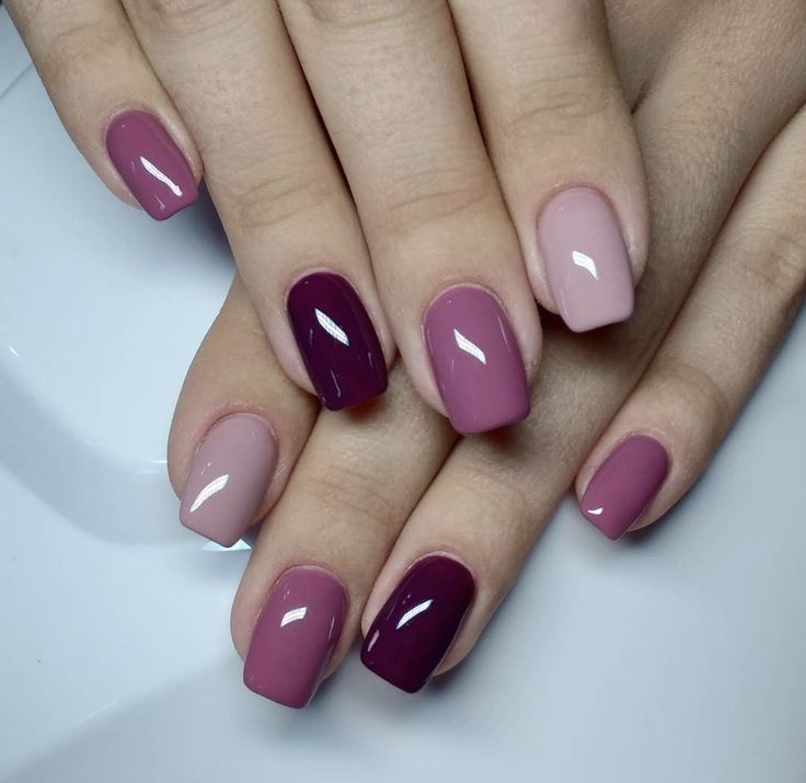 Chic Pink and Purple Gradient Nail Design for Every Occasion