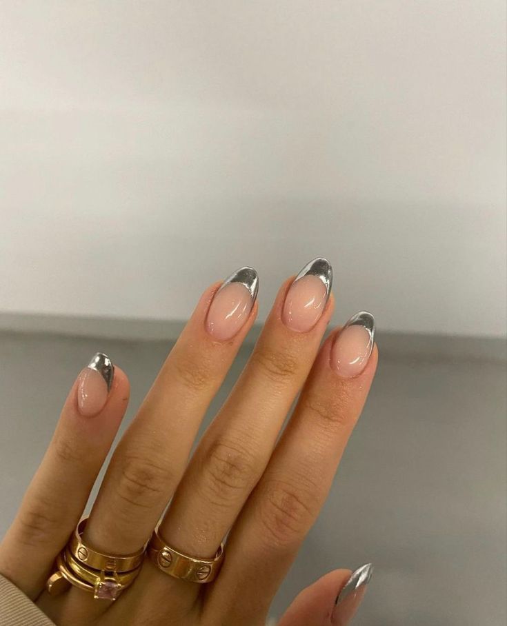 Nail Art With Silver