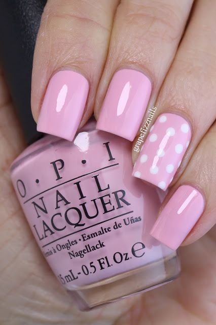 Delightful Pink Polka Dot Nails: A Whimsical Touch for Any Occasion.