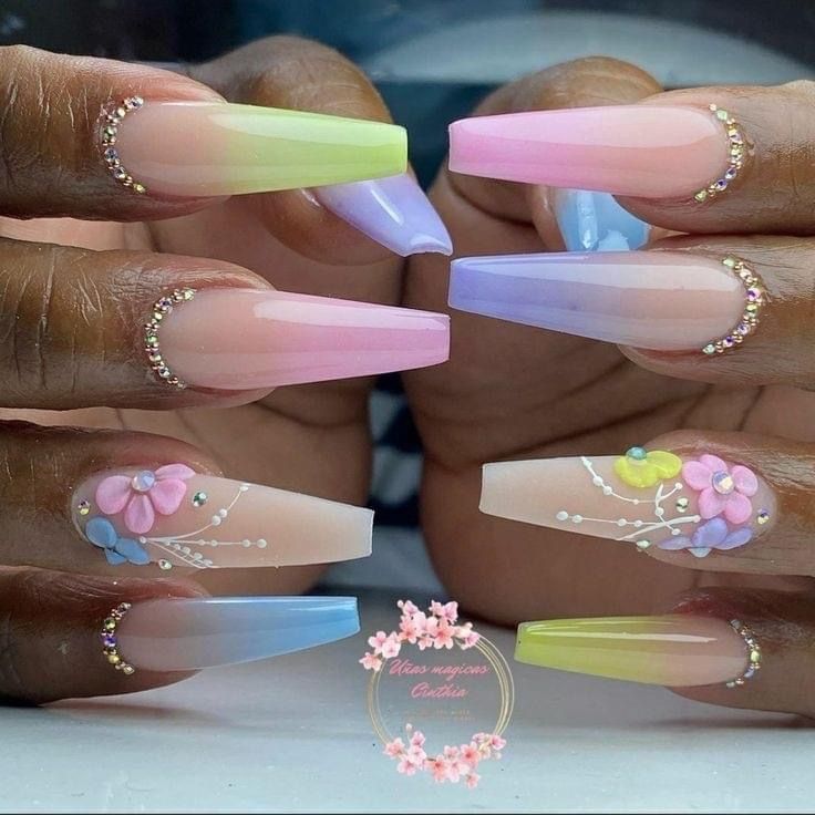 Elegant Ombre Nail Art: A Stunning Blend of Color and Design