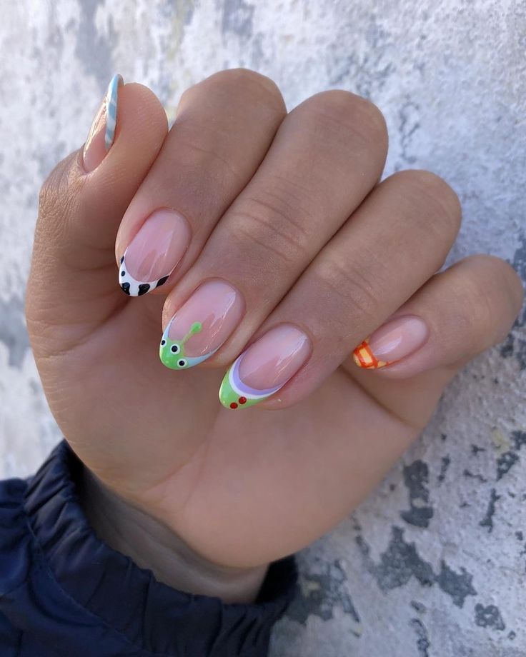 Vibrant Nail Art: Playful Patterns and Colorful Accents