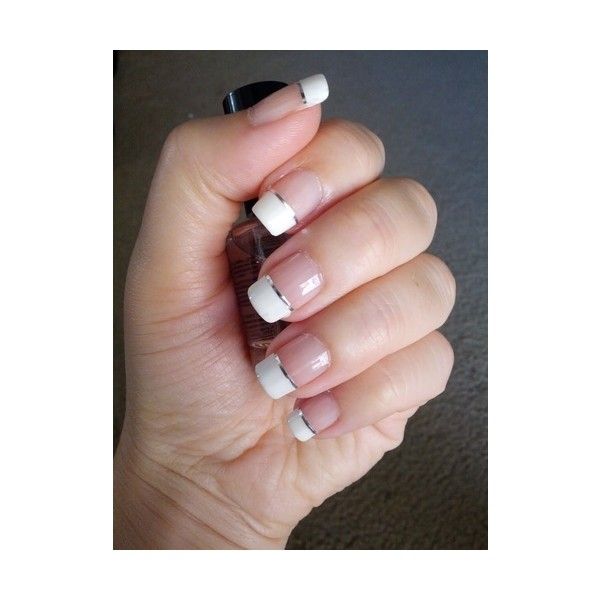 Timeless Elegance: Classic White Tip French Manicure on Natural Nails