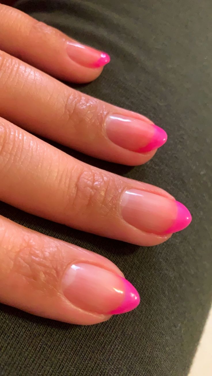 Chic Ombre Pink French Tips: A Playful Twist on Classic Nail Design