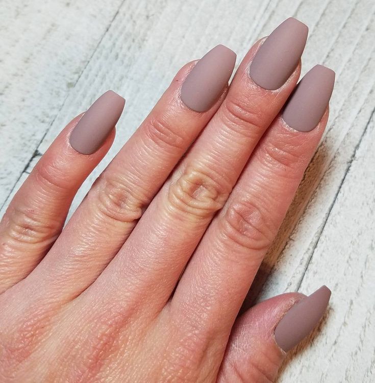 Chic and Versatile Matte Nude Nails for an Elegant Look.