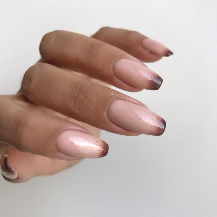 Chic Ombre Almond-Shaped Nails: A Modern Twist on Classic French Tips.