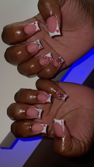 Whimsical Nail Art: Playful Shapes and Colors with Heart Patterns