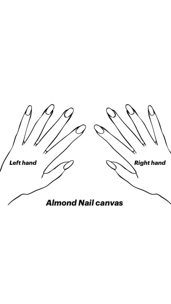 Elegant Almond Nail Design: A Canvas for Artistic Expression and Balanced Symmetry.